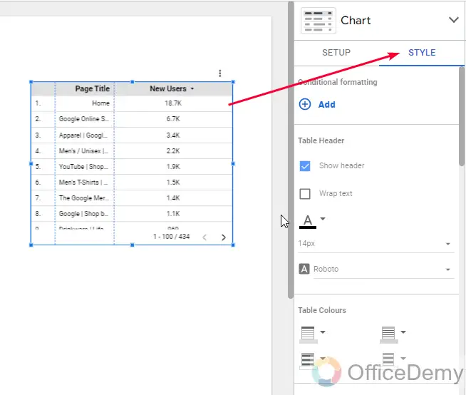 How to Customize Tables in Google Data Studio 1
