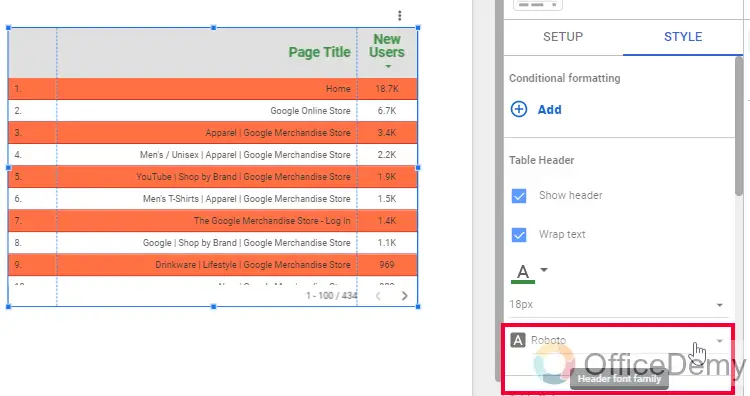 How to Customize Tables in Google Data Studio 8
