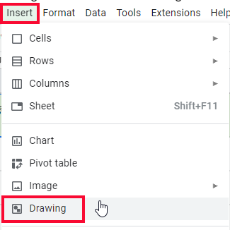How to Insert a Diagonal Line in a cell in Google Sheets 12
