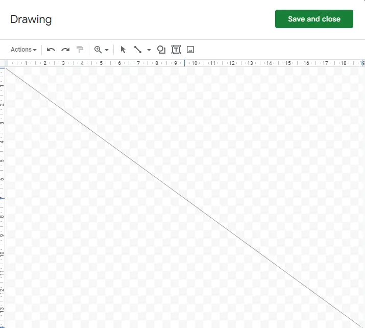 How to Insert a Diagonal Line in a cell in Google Sheets 14