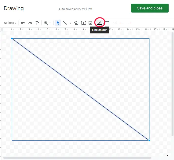 How to Insert a Diagonal Line in a cell in Google Sheets 15