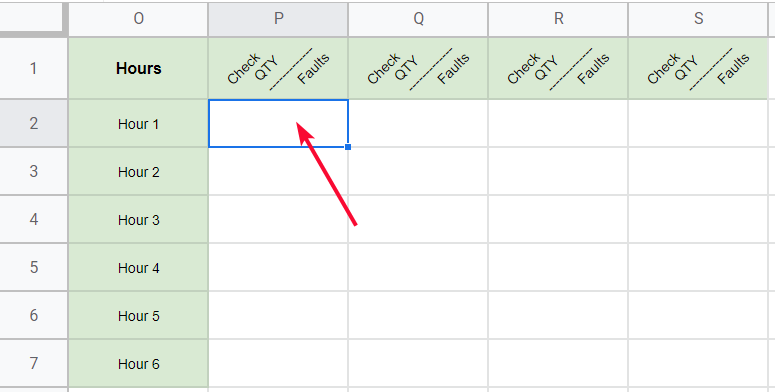 How to Insert a Diagonal Line in a cell in Google Sheets 20