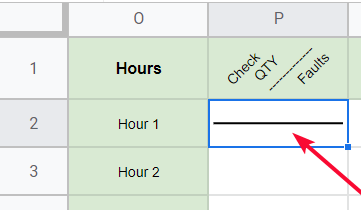 How to Insert a Diagonal Line in a cell in Google Sheets 24
