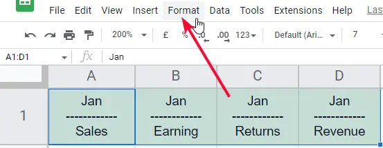 How to Insert a Diagonal Line in a cell in Google Sheets 6