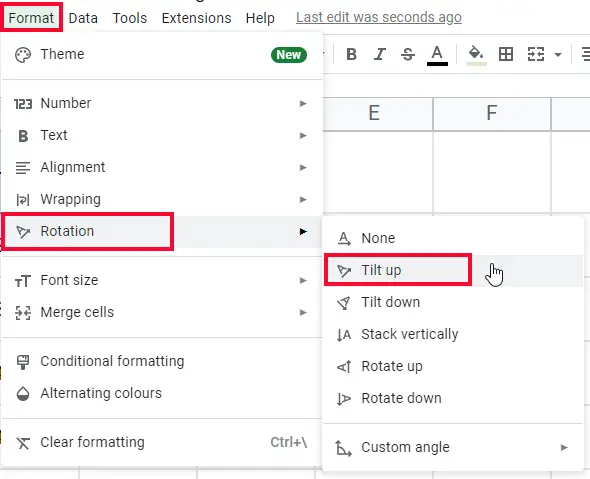 How to Insert a Diagonal Line in a cell in Google Sheets 7
