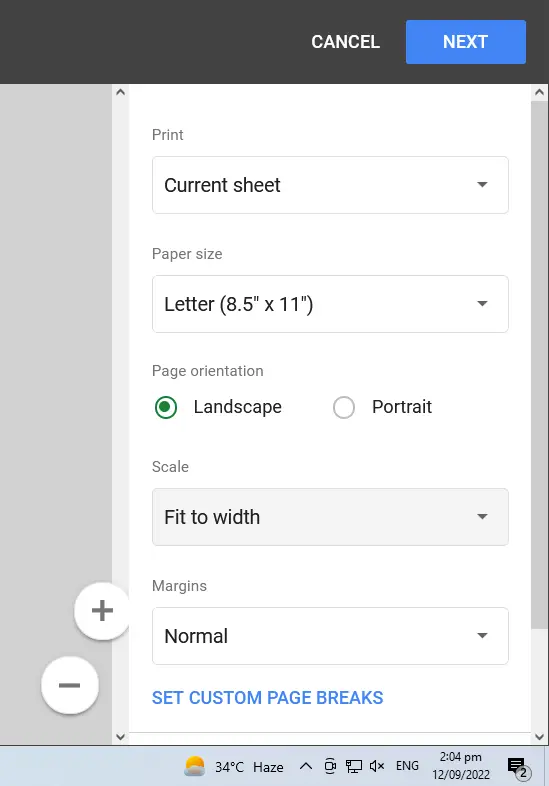 How to Print Data in Google Sheets 4