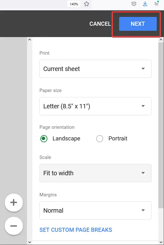 How to Print Data in Google Sheets 5