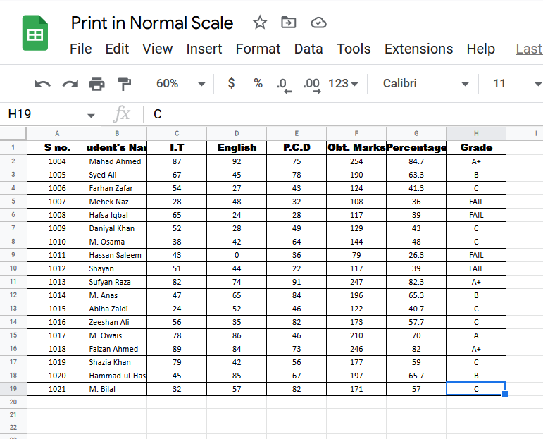 How to Print Data in Google Sheets 6