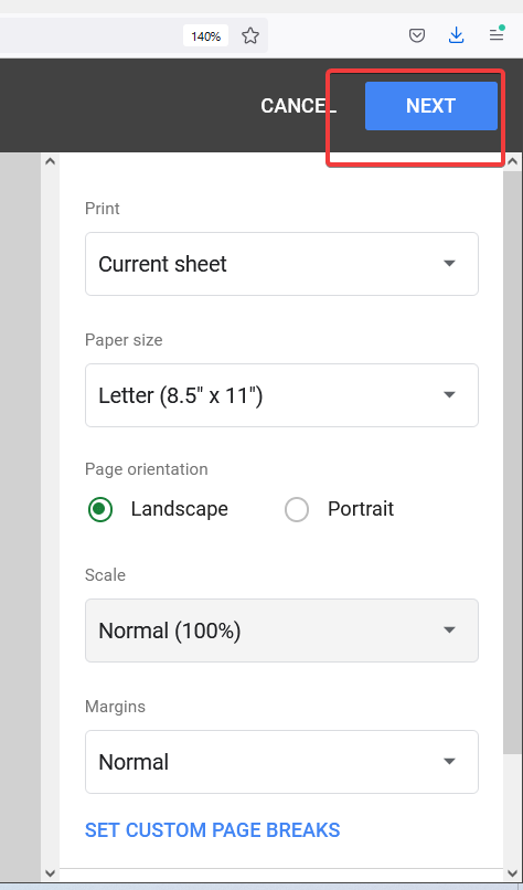 How to Print Data in Google Sheets 9