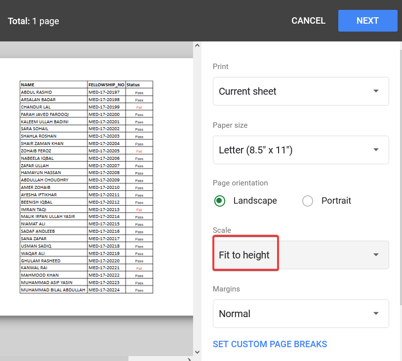 How to Print Data in Google Sheets 12