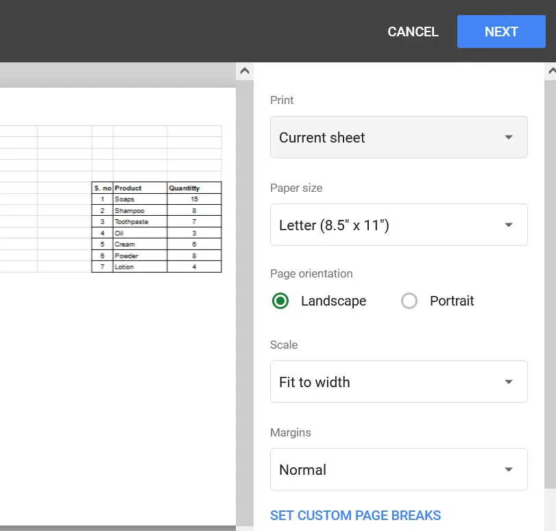 How to Print data in Google Sheets 17