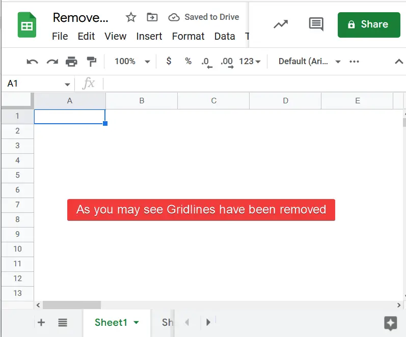 How to Show and Hide Gridlines in Google Sheets 7