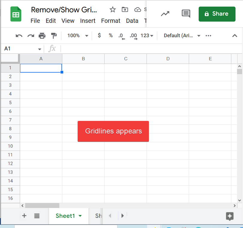 How to Show and Hide Gridlines in Google Sheets 10