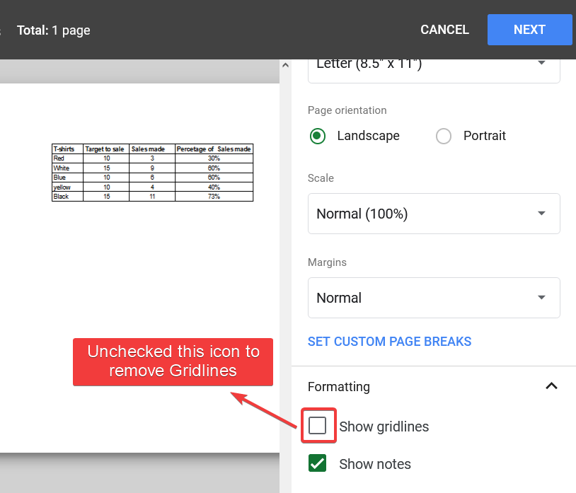 How to Show and Hide Gridlines in Google Sheets 19