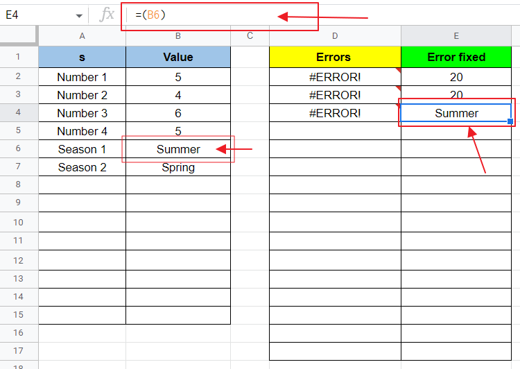 How to fix Formula Parse Error in Google Sheets 12