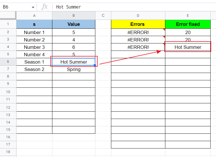 How to fix Formula Parse Error in Google Sheets 13