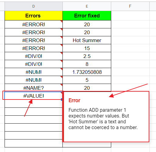 How to fix Formula Parse Error in Google Sheets 31