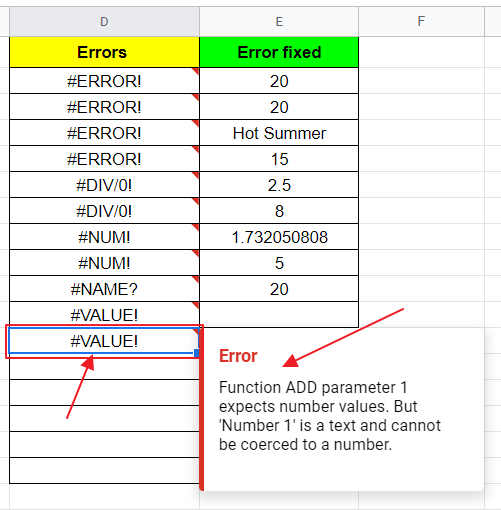 How to fix Formula Parse Error in Google Sheets 33