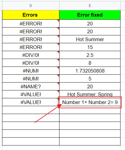 How to fix Formula Parse Error in Google Sheets 37