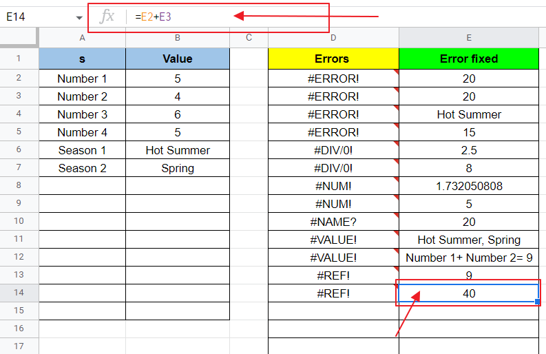 How to fix Formula Parse Error in Google Sheets 43