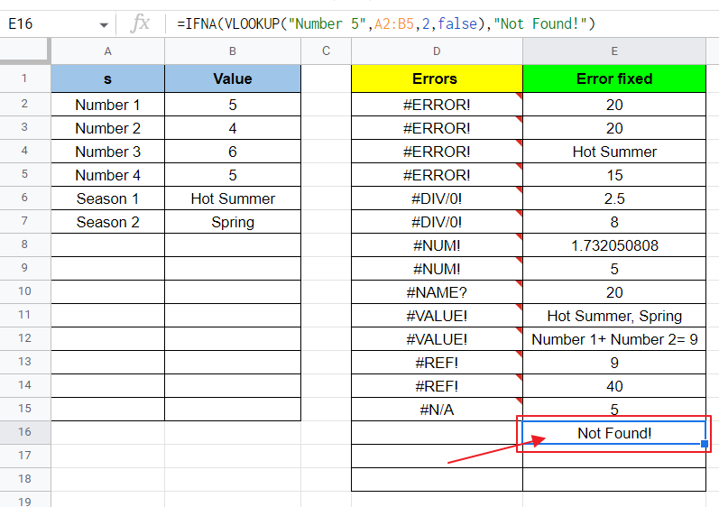 How to fix Formula Parse Error in Google Sheets 48