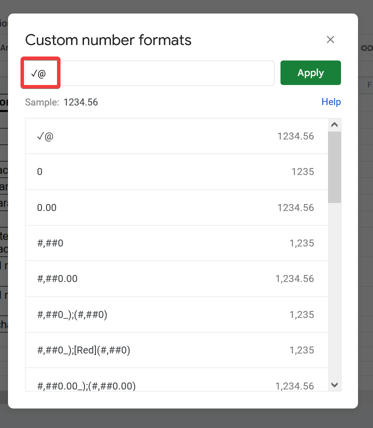 How to insert Check Mark Symbol In Google Sheets 18