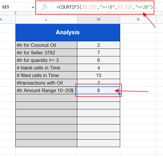 How to use COUNTIF and COUNTIFS in Google Sheets 24