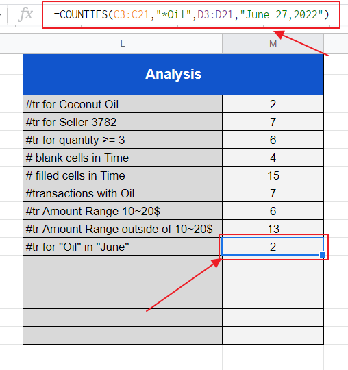 How to use COUNTIF and COUNTIFS in Google Sheets 27