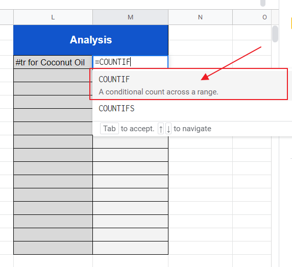 How to use COUNTIF and COUNTIFS in Google Sheets 4