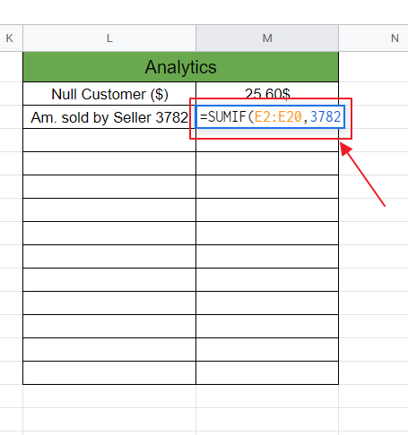 How to use SUMIF in Google Sheets 15