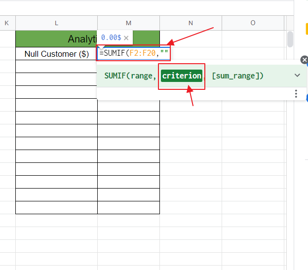 How to use SUMIF in Google Sheets 6
