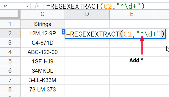 how to Extract Numbers from Strings in Google Sheets 12