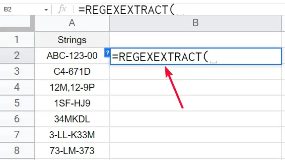 how to Extract Numbers from Strings in Google Sheets 3