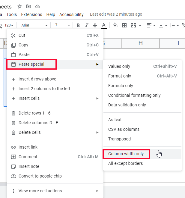 how to Indent text in Google Sheets 30