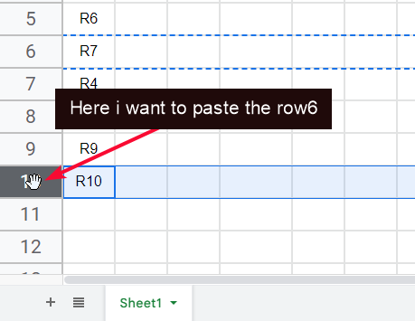 how to Move Rows and Columns in Google Sheets 20