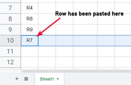how to Move Rows and Columns in Google Sheets 22