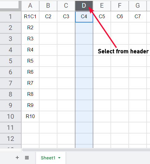 how to Move Rows and Columns in Google Sheets 24