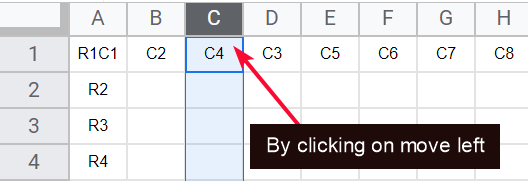 how to Move Rows and Columns in Google Sheets 26