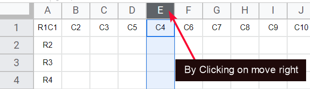 how to Move Rows and Columns in Google Sheets 27