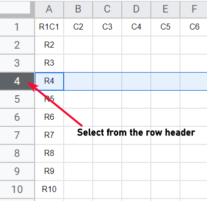 how to Move Rows and Columns in Google Sheets 28