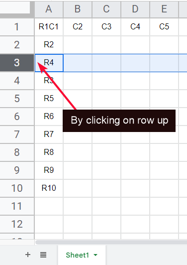 how to Move Rows and Columns in Google Sheets 30