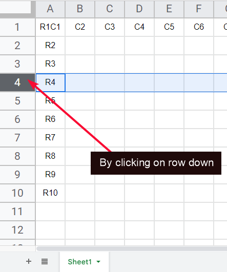 how to Move Rows and Columns in Google Sheets 31