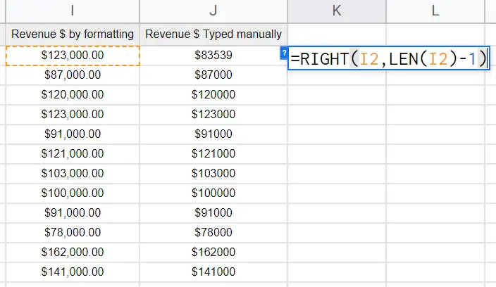 how to Remove Currency Symbol in Google Sheets 16