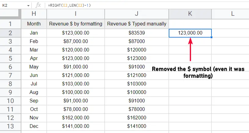 how to Remove Currency Symbol in Google Sheets 17
