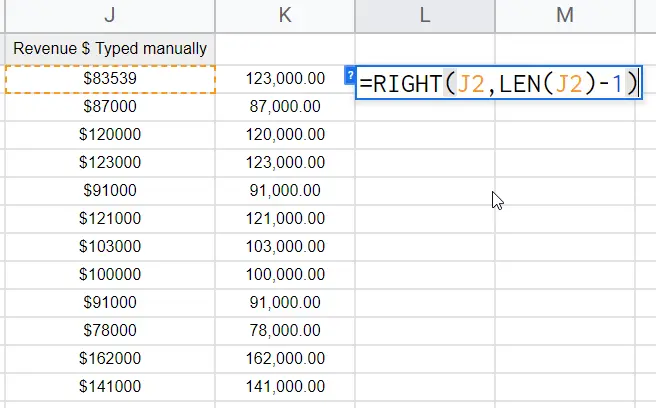 how to Remove Currency Symbol in Google Sheets 19