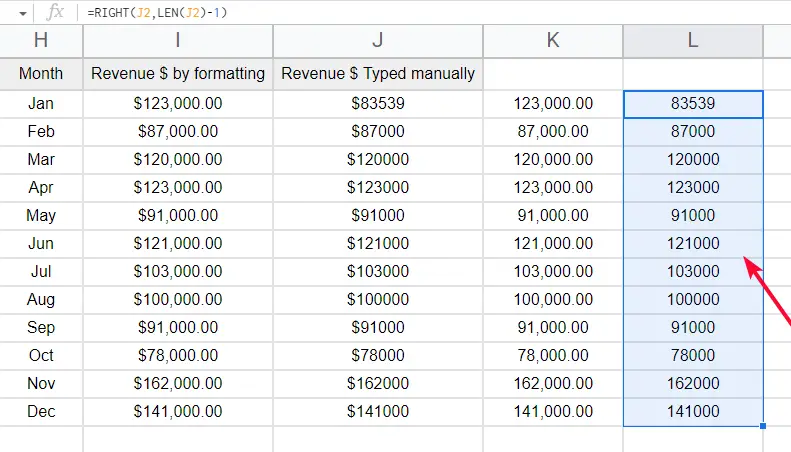 how to Remove Currency Symbol in Google Sheets 21