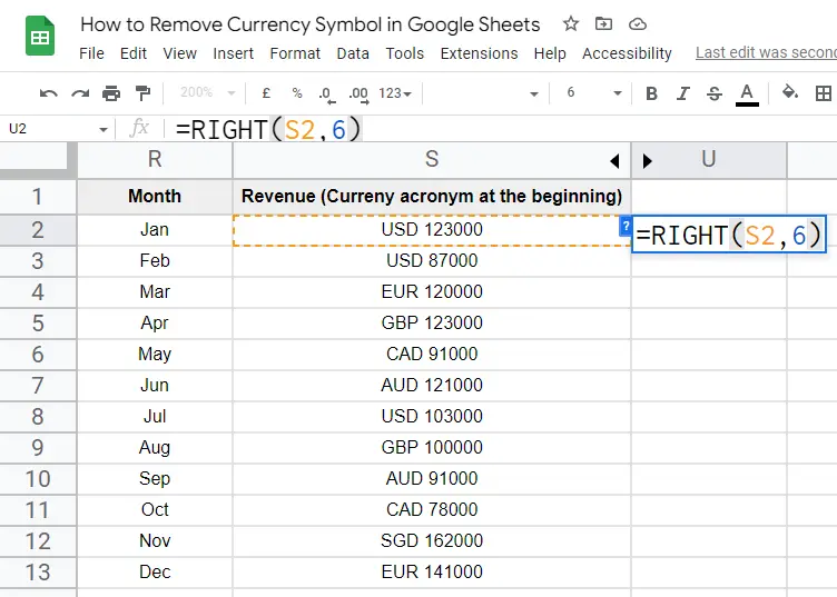 how to Remove Currency Symbol in Google Sheets 26