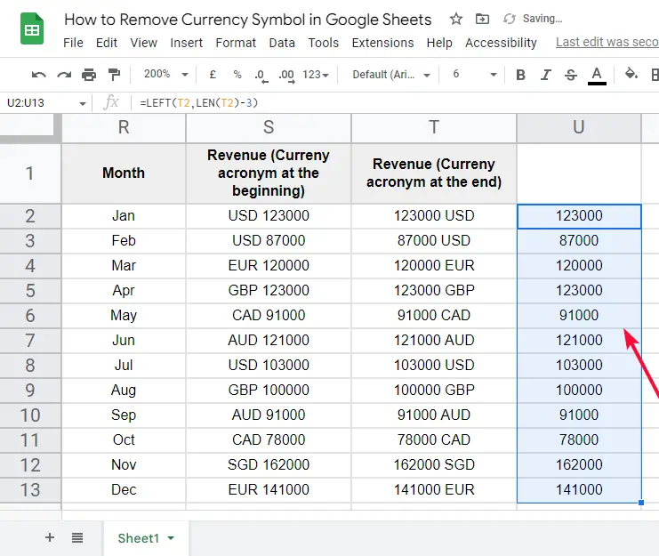 how to Remove Currency Symbol in Google Sheets 34