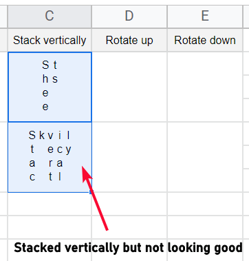 how to Rotate Text in Google Sheets 9