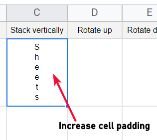 how to Rotate Text in Google Sheets 10